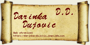 Darinka Dujović vizit kartica